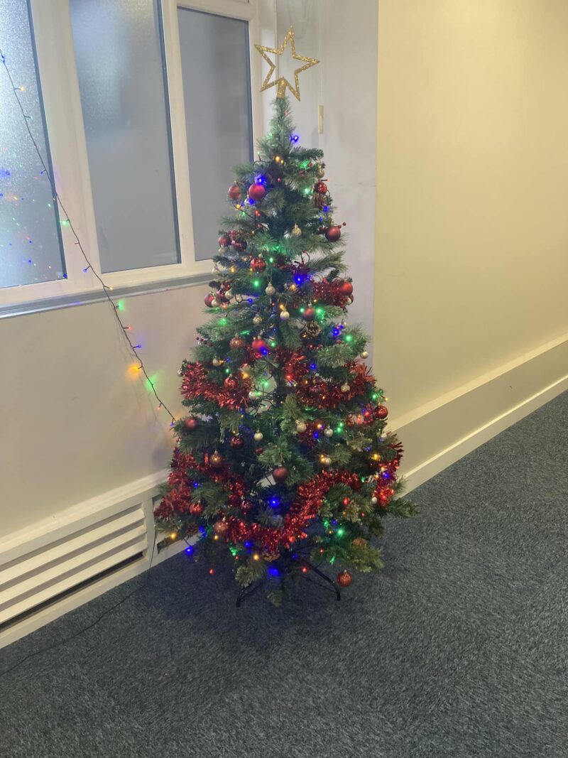 The Christmas tree at my constituency office in Skelmersdale.
